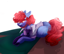 Size: 3500x3000 | Tagged: safe, artist:krissstudios, oc, oc only, earth pony, pony, high res, lying down, male, prone, simple background, solo, stallion, white background