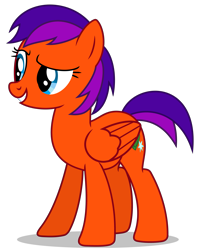 Size: 3589x4512 | Tagged: safe, artist:creedyboy124, oc, oc only, oc:jade harmony, pegasus, g4, female, simple background, smiling, solo, transparent background