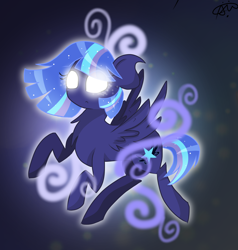 Size: 2000x2100 | Tagged: safe, artist:gallantserver, oc, oc:nyx (gallantserver), pegasus, pony, female, glowing, glowing eyes, high res, mare, solo