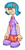 Size: 1080x2160 | Tagged: safe, edit, editor:brokenadam, coco pommel, human, equestria girls, g4, blue hair, clothes, hairpin, humanized, light skin, necktie, papa louie pals, purple shirt, shoes, simple background, solo, white background