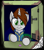 Size: 828x951 | Tagged: safe, artist:疯迟电撤, oc, oc only, oc:littlepip, pony, unicorn, fallout equestria, bottlecap, fallout, fanfic art, female, horn, mare, pony oc, solo, spider web, unicorn oc