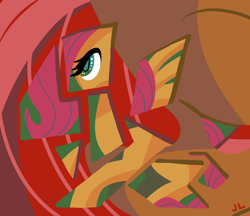 Size: 3900x3375 | Tagged: safe, artist:docwario, fluttershy, pegasus, pony, g4, abstract art, female, high res, mare, modern art, solo