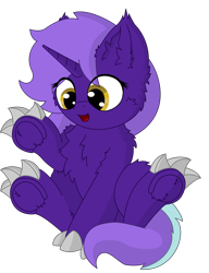 Size: 1700x2216 | Tagged: safe, artist:fliegerfausttop47, artist:the luna fan, derpibooru exclusive, oc, oc only, oc:star seeker, pony, unicorn, 2024 community collab, derpibooru community collaboration, .svg available, chest fluff, claws, ear fluff, horn, open mouth, show accurate, simple background, smiling, solo, transparent background, unicorn oc, vector