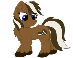 Size: 2122x1700 | Tagged: safe, artist:fliegerfausttop47, artist:the luna fan, derpibooru exclusive, oc, oc only, oc:cherry cookie, earth pony, pony, 2024 community collab, derpibooru community collaboration, .svg available, chest fluff, ear fluff, earth pony oc, open mouth, show accurate, simple background, solo, transparent background, vector