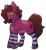 Size: 1629x1765 | Tagged: safe, artist:thatmlpartist, artist:trashpanda czar, oc, oc only, oc:cherry pop, earth pony, pony, 2024 community collab, derpibooru community collaboration, looking at you, simple background, solo, tongue out, transparent background