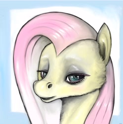 Size: 4996x5012 | Tagged: safe, artist:ptichnick, fluttershy, pegasus, pony, g4, bust, female, portrait, solo