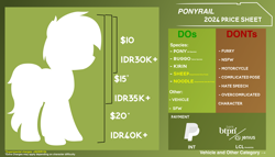 Size: 5164x2955 | Tagged: safe, artist:ponyrailartist, pony, advertisement, commission info, price sheet