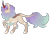 Size: 2741x1852 | Tagged: safe, artist:trashpanda czar, oc, oc only, oc:shifting seasons, kirin, cloven hooves, concave belly, female, horn, kirin oc, leg fluff, long tail, mare, simple background, solo, tail, transparent background, wavy hair, wavy mane