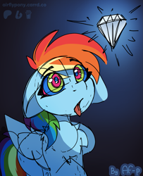 Size: 1217x1500 | Tagged: safe, artist:airfly-pony, rainbow dash, pegasus, pony, g4, 2024, diamond, female, floppy ears, folded wings, hypno dash, hypno eyes, hypnosis, kaa eyes, mare, sketch, solo, tongue out, wings