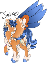 Size: 1280x1716 | Tagged: safe, artist:mrufka69, oc, oc only, oc:tucker, pegasus, pony, cloven hooves, colored wings, feathered fetlocks, male, simple background, solo, stallion, transparent background, two toned wings, wings