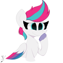 Size: 3000x3000 | Tagged: safe, artist:daftramms, zipp storm, pegasus, pony, g5, cute, fanart, high res, simple background, smiling, solo, white background