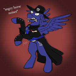Size: 800x800 | Tagged: safe, artist:wiggles, oc, pegasus, pony, clothes, hat, male, solo, stallion