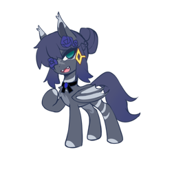 Size: 1200x1200 | Tagged: safe, artist:blue_enchantress, oc, oc only, oc:kamilia, bat pony, pony, 2024 community collab, derpibooru community collaboration, female, simple background, solo, transparent background