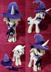 Size: 2048x2869 | Tagged: safe, artist:dawning love, oc, oc:silas, pony, unicorn, hat, high res, irl, male, photo, plushie, solo, stallion, wizard hat