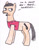 Size: 488x628 | Tagged: safe, artist:pastery, earth pony, pony, facial hair, male, phelous, ponified, simple background, solo, stallion, tgwtg, traditional art, white background