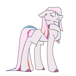 Size: 1080x1080 | Tagged: safe, artist:fuckomcfuck, oc, oc only, oc:pin needle, earth pony, pony, magical lesbian spawn, offspring, parent:pinkie pie, parent:rarity, parents:raripie, simple background, solo, transparent background