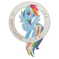 Size: 1000x1000 | Tagged: safe, rainbow dash, pegasus, pony, series:starry land, g4, official, badge, china, keep, simple background, solo, transparent background