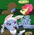 Size: 1836x1919 | Tagged: safe, artist:nicolai, apple bloom, earth pony, pony, g4, 2 panel comic, bunny ears, carrot, comic, dialogue, english, female, filly, foal, food, hololive, hooded cape, laughing, mare, not zecora, ponified, usada pekora, vtuber