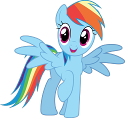 Size: 3180x3000 | Tagged: safe, artist:dashiesparkle, rainbow dash, pegasus, pony, g4, may the best pet win, .svg available, cute, dashabetes, female, high res, mare, simple background, solo, spread wings, transparent background, vector, wings