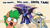 Size: 2638x1484 | Tagged: safe, artist:moonatik, nightmare moon, oc, oc:fair flyer, oc:morning mimosa, alicorn, earth pony, pegasus, pony, mare fair, g4, cute, earth pony oc, flower, glasses, hat, meme, pegasus oc, soyjak, soyjaks pointing, sunflower, trio, wojak