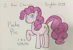 Size: 2415x1638 | Tagged: safe, artist:truejackster2001, pinkie pie, g4, female, ponytober, ponytober 2024, solo, traditional art