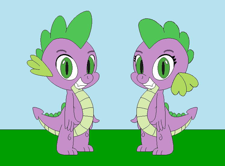 #3454431 - safe, artist:marybethemberjoy49-1, spike, dragon, g4, barb ...