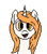 Size: 450x510 | Tagged: safe, artist:nukepony360, oc, oc only, oc:amber spirit, pony, unicorn, artfight, bust, digital art, female, horn, mare, pixel art, portrait, simple background, solo, transparent background