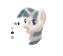 Size: 2640x2341 | Tagged: safe, alternate version, artist:plainoasis, twilight sparkle, pony, unicorn, g4, bust, female, horn, mare, simple background, solo, transparent background