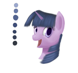 Size: 2280x2138 | Tagged: safe, artist:plainoasis, twilight sparkle, pony, unicorn, g4, bust, female, horn, mare, simple background, solo, transparent background, wip