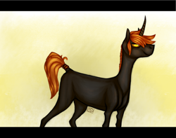 Size: 1700x1341 | Tagged: safe, artist:eugenchen, oc, oc only, pony, unicorn, abstract background, horn, male, solo, stallion