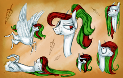 Size: 1900x1200 | Tagged: safe, artist:eugenchen, oc, oc only, oc:finnabar, pegasus, pony, female, lying down, mare, sketch, sketch dump, sunglasses