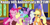 Size: 8115x4115 | Tagged: safe, artist:estories, artist:twilyisbestpone, applejack, fluttershy, pinkie pie, rainbow dash, rarity, spike, twilight sparkle, alicorn, dragon, earth pony, pegasus, pony, unicorn, mlp fim's fourteenth anniversary, g4, absurd resolution, eyes closed, female, group hug, happy, horn, hug, indoors, male, mane seven, mane six, mare, raised hoof, smiling, twilight sparkle (alicorn), twilight's castle, winged spike, wings