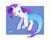 Size: 1700x1358 | Tagged: safe, artist:sion, part of a set, rarity, pony, unicorn, g4, clothes, costume, dress, female, halloween, halloween costume, horn, lidded eyes, mare, mermaid costume, mermarity, nightmare night costume, open mouth, open smile, passepartout, rarity's mermaid dress, signature, smiling, solo