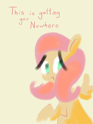 Size: 864x1152 | Tagged: safe, artist:docwario, fluttershy, pegasus, pony, g4, female, mare, simple background, solo, yellow background