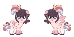 Size: 1000x500 | Tagged: safe, artist:lastunicorn666, oc, oc only, oc:milly doeheart, pegasus, pony, female, mare, simple background, solo, transparent background