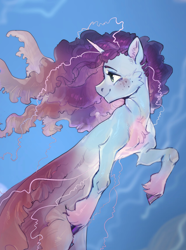 Size: 1584x2130 | Tagged: safe, artist:bug生物, idw, misty brightdawn, fish, jellyfish, merpony, sea pony, seapony (g4), unicorn, g5, my little pony: set your sail, spoiler:comic, spoiler:g5comic, beautiful, bubble, cloven hooves, coral, cover, cover art, crepuscular rays, curly mane, curly tail, cute, female, fish tail, flowing mane, flowing tail, freckles, happy, horn, jewelry, mare, necklace, ocean, open mouth, open smile, rebirth misty, scales, sea pony (g5), seaponified, seapony misty brightdawn, seaweed, smiling, species swap, sunlight, swimming, tail, underwater, unshorn fetlocks, water