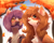 Size: 2500x2000 | Tagged: safe, artist:unt3n, oc, oc only, oc:lavender, oc:mabel, bat pony, pegasus, pony, autumn, bust, cheek fluff, chest fluff, commission, duo, duo male and female, ear fluff, ear tufts, eyelashes, facial hair, female, high res, leaf, leaves, male, mare, outdoors, pegasus oc, portrait, render, shading, signature