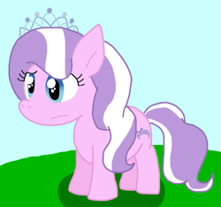 Size: 849x794 | Tagged: safe, artist:cmara, diamond tiara, earth pony, g4, female, jewelry, solo, tiara