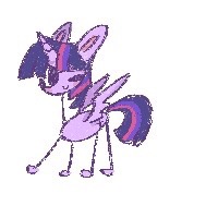 Size: 200x200 | Tagged: safe, artist:tieb5, twilight sparkle, alicorn, pony, g4, female, simple background, solo, twilight sparkle (alicorn), white background