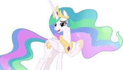 Size: 4420x2520 | Tagged: safe, edit, edited screencap, editor:mrtoonlover83, screencap, princess celestia, alicorn, pony, g4, my little pony: friendship is magic, background removed, concave belly, female, not a vector, simple background, slender, solo, thin, transparent background