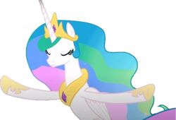 Size: 3705x2520 | Tagged: safe, edit, edited screencap, editor:mrtoonlover83, screencap, princess celestia, alicorn, pony, g4, my little pony: friendship is magic, background removed, concave belly, female, not a vector, simple background, slender, solo, thin, transparent background