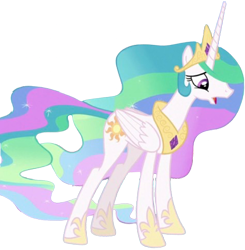 Size: 2466x2520 | Tagged: safe, edit, edited screencap, editor:mrtoonlover83, screencap, princess celestia, alicorn, pony, g4, my little pony: friendship is magic, background removed, concave belly, female, not a vector, simple background, slender, solo, thin, transparent background