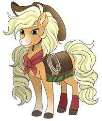 Size: 669x796 | Tagged: safe, artist:byefella, applejack, horse, g4, applejack's hat, cowboy hat, female, green eyes, hat, mare, orange coat, simple background, solo, style emulation, tan mane, tan tail, transparent background, wild manes, wild manesified