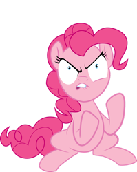 Size: 900x1132 | Tagged: safe, artist:sparkponies, pinkie pie, earth pony, pony, g4, .svg available, episode needed, female, lip bite, mare, simple background, solo, transparent background, vector