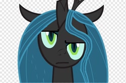 Size: 920x609 | Tagged: safe, artist:fearlescriss, edit, queen chrysalis, changeling, changeling queen, g4, alpha channel, checkered background, female, looking at you, meme, ponified meme, solo