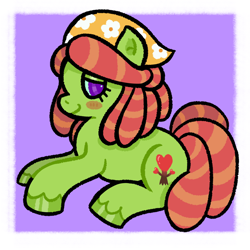 Size: 2006x2006 | Tagged: safe, tree hugger, earth pony, pony, g4, passepartout, solo, weed pony