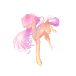 Size: 1024x1024 | Tagged: safe, artist:hoszzek, fluttershy, pegasus, pony, g4, female, mare, simple background, solo, white background