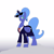 Size: 3600x3576 | Tagged: safe, artist:ponny, princess luna, alicorn, pony, g4, alternate hairstyle, business suit, businessmare, clothes, female, looking at you, magic, mare, s1 luna, solo, sunglasses, telekinesis, tied mane