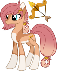 Size: 2223x2753 | Tagged: safe, artist:strawberry-spritz, oc, oc only, oc:cherry blossom, earth pony, pony, bangs, base used, blaze (coat marking), brown coat, coat markings, colored ears, colored pinnae, commission, countershading, facial markings, female, female oc, freckles, gradient mane, gradient tail, hair accessory, high res, jewelry, leg markings, long legs, mane jewelry, mare, mare oc, next generation, oc redesign, parent:caramel, parent:cheerilee, parents:cheerimel, pink mane, pink tail, show accurate, simple background, slender, smiling, socks (coat markings), solo, standing, tail, tail jewelry, thin, three quarter view, tied mane, tied tail, transparent background, two toned ears