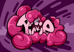 Size: 2480x1754 | Tagged: safe, artist:kizupoko, pinkie pie, g4, graffiti